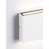 Sandy White Aluminium Glass Diffuser LED 7 Watt 220-240 Volt 491Lm 3000K IP54 Light up & down L: 11.5 W: 3 H: 9 cm