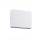 Sandy White Aluminium Glass Diffuser LED 7 Watt 220-240 Volt 491Lm 3000K IP54 Light up & down L: 11.5 W: 3 H: 9 cm 