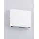 Sandy White Aluminium Glass Diffuser LED 7 Watt 220-240 Volt 491Lm 3000K IP54 Light up & down L: 11.5 W: 3 H: 9 cm 
