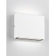 Sandy White Aluminium Glass Diffuser LED 7 Watt 220-240 Volt 491Lm 3000K IP54 Light up & down L: 11.5 W: 3 H: 9 cm 