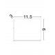 Sandy White Aluminium Glass Diffuser LED 7 Watt 220-240 Volt 491Lm 3000K IP54 Light up & down L: 11.5 W: 3 H: 9 cm 