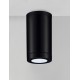Sandy Black Aluminium Polycarbonate Diffuser LED GU10 1x10 Watt 100-240 Volt IP54 bulb excluded D: 7.6 H: 14 cm 