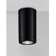 Sandy Black Aluminium Polycarbonate Diffuser LED GU10 1x10 Watt 100-240 Volt IP54 bulb excluded D: 7.6 H: 14 cm 