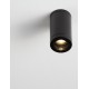 Sandy Black Aluminium Polycarbonate Diffuser LED GU10 1x10 Watt 100-240 Volt IP54 bulb excluded D: 7.6 H: 14 cm 