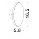 Sandy Black Acrylic Polycarbonate Diffuser LED 8 Watt 220-240 Volt 739Lm 3000K IP65 D: 16.5 W: 5.8 