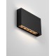 Sandy Black Acrylic Polycarbonate Diffuser LED 13 Watt 220-240 Volt 788Lm 3000K IP65 Light up & down L: 20 W: 3.9 H: 12.5 cm 