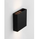 Sandy Black Acrylic Polycarbonate Diffuser LED 6 Watt 220-240 Volt 421Lm 3000K IP65 Light up & down L: 13 W: 4 H: 14 cm 