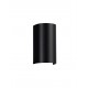Sandy Black Acrylic Polycarbonate Diffuser LED GU10 2x10 Watt 100-240 Volt IP65 bulb excluded L: 11 W: 8.5 H: 19.5 cm 