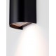 Sandy Black Acrylic Polycarbonate Diffuser LED GU10 2x10 Watt 100-240 Volt IP65 bulb excluded L: 11 W: 8.5 H: 19.5 cm 