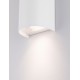 Sandy White Acrylic Polycarbonate Diffuser LED GU10 2x10 Watt 100-240 Volt IP65 bulb excluded L: 11 W: 8.5 H: 19.5 cm 