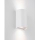 Sandy White Acrylic Polycarbonate Diffuser LED GU10 2x10 Watt 100-240 Volt IP65 bulb excluded L: 11 W: 8.5 H: 19.5 cm 