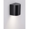 Sandy Black Acrylic Polycarbonate Diffuser LED GU10 1x10 Watt 100-240 Volt IP65 bulb excluded L: 11 W: 8.5 H: 11 cm