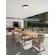 Sandy Black Aluminium Polycarbonate LED 20 Watt 100-240 Volt 1485Lm 3000K IP65 Beam Angle 110° D: 22 H: 6 cm 
