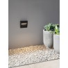 Sandy Black Aluminium Polycarbonate LED 3 Watt 100-240 Volt 159Lm 3000K IP65 Beam Angle 88° L: 11 W: 3 H: 11 cm