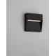 Sandy Black Aluminium Polycarbonate LED 3 Watt 100-240 Volt 159Lm 3000K IP65 Beam Angle 88° L: 11 W: 3 H: 11 cm 