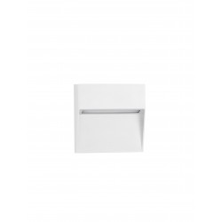Sandy White Aluminium Polycarbonate LED 3 Watt 100-240 Volt 159Lm 3000K IP65 Beam Angle 88° L: 11 W: 3 H: 11 cm 