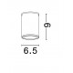 Sandy White Aluminium & Glass Diffuser LED 6 Watt 100-240 Volt 509Lm 3000K IP65 Beam Angle 16° D: 6.5 H: 9 cm 