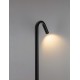Sandy Black Aluminium & Clear Glass LED 5Watt 100-240 Volt 183Lm 3000K IP65 Beam Angle 72° L:20 W:3 H:60 cm 