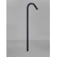 Sandy Black Aluminium & Clear Glass LED 5Watt 100-240 Volt 183Lm 3000K IP65 Beam Angle 72° L:20 W:3 H:80 cm 