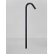 Sandy Black Aluminium & Clear Glass LED 5Watt 100-240 Volt 183Lm 3000K IP65 Beam Angle 72° L:20 W:3 H:80 cm 