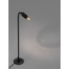 Sandy Black Aluminium & Smoking Glass LED 5Watt 100-240Volt 71Lm 3000K IP65 Beam Angle 92° D:12 W:17 H:60 cm