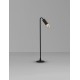 Sandy Black Aluminium & Smoking Glass LED 5Watt 100-240Volt 71Lm 3000K IP65 Beam Angle 92° D:12 W:17 H:60 cm 