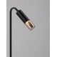 Sandy Black Aluminium & Smoking Glass LED 5Watt 100-240Volt 71Lm 3000K IP65 Beam Angle 92° D:12 W:17 H:60 cm 