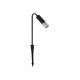 Sandy Black Aluminium & Smoking glass LED 5Watt 100-240Volt 71Lm 3000K IP65 Beam Angle 92° D:17 H:51 cm 