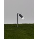 Sandy Black Aluminium & Smoking glass LED 5Watt 100-240Volt 71Lm 3000K IP65 Beam Angle 92° D:17 H:51 cm 