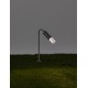 Sandy Black Aluminium & Smoking glass LED 5Watt 100-240Volt 71Lm 3000K IP65 Beam Angle 92° D:17 H:51 cm 