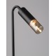 Sandy Black Aluminium & Smoking glass LED 5Watt 100-240Volt 71Lm 3000K IP65 Beam Angle 92° D:17 H:51 cm 