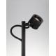 Sandy Black Aluminium & Glass LED 3Watt 100-240Volt 133Lm 3000K IP65 Beam Angle 45° D:6.5 W:6 H:50cm 