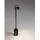 Sandy Black Aluminium & Glass LED 3Watt 100-240Volt 133Lm 3000K IP65 Beam Angle 45° D:6.5 W:6 H:50cm 