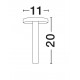 Corten Aluminium & Polycarbonate LED 5Watt 100-240 Volt 402Lm 3000K IP65 Beam Angle 101° D: 11 H: 20cm 