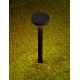 Sandy Black Aluminium & Polycarbonate LED 5Watt 100-240 Volt 402Lm 3000K IP65 Beam Angle 101° D: 11 H: 40cm 