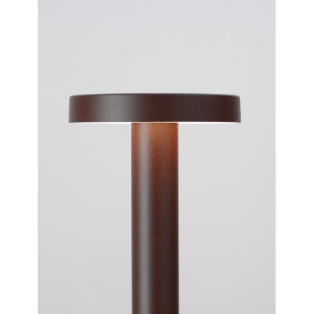 Corten Aluminium & Polycarbonate LED 5Watt 100-240 Volt 424Lm 3000K IP65 Beam Angle 101° D: 11 H: 40cm 