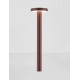 Corten Aluminium & Polycarbonate LED 5Watt 100-240 Volt 424Lm 3000K IP65 Beam Angle 101° D: 11 H: 40cm 