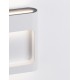 Sandy White Aluminium Glass Diffuser LED 9 Watt 220-240 Volt 562Lm 3000K IP54 L: 12.5 W: 4 H: 13.5 cm 