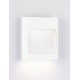 Sandy White Aluminium Glass Diffuser LED 6 Watt 220-240 Volt 388Lm 3000K IP54 L: 12.5 W: 4 H: 13.5 cm 