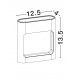 Sandy White Aluminium Glass Diffuser LED 6 Watt 220-240 Volt 388Lm 3000K IP54 L: 12.5 W: 4 H: 13.5 cm 