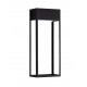Sandy Black Aluminium & Stainless Steel LED 20Watt 220-240Volt 1545Lm 3000K IP65 L: 16 W: 9 H: 40 cm 