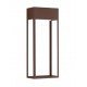 Corten Aluminium & Stainless Steel LED 20Watt 220-240Volt 1545Lm 3000K IP65 L: 16 W: 9 H: 40 cm 