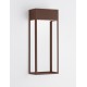 Corten Aluminium & Stainless Steel LED 20Watt 220-240Volt 1545Lm 3000K IP65 L: 16 W: 9 H: 40 cm 