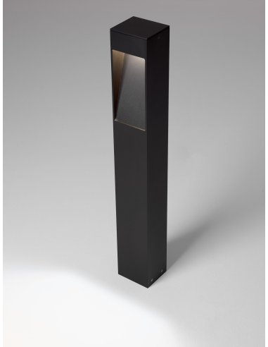 Sandy Black Aluminium LED 7Watt 220-240Volt 235Lm 3000K IP65 L: 8.5 W: 7.5 H: 60 cm 