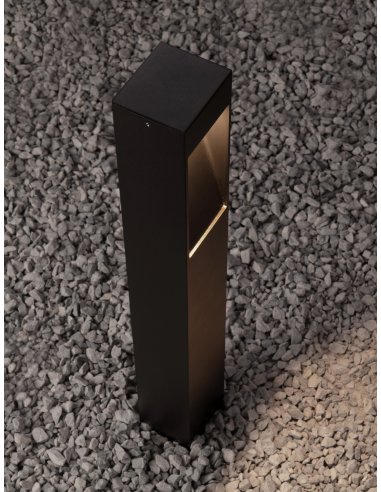 Sandy Black Aluminium LED 7Watt 220-240Volt 235Lm 3000K IP65 L: 8.5 W: 7.5 H: 60 cm 