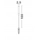 Corten Aluminium LED 4Watt 220-240Volt 195Lm 3000K IP65 Included plastic spike D: 10 W: 2.5 H: 100 cm 