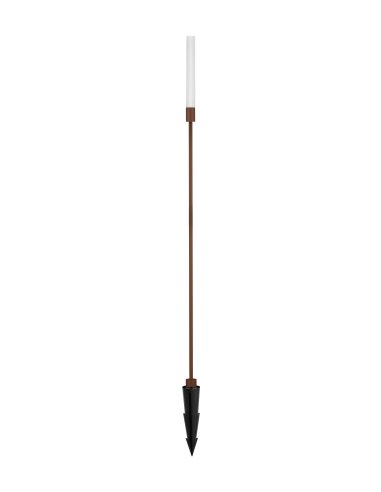Corten Aluminium LED 4Watt 220-240Volt 195Lm 3000K IP65 Included plastic spike D: 10 W: 2.5 H: 100 cm 