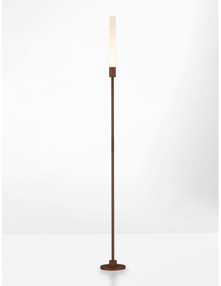 Corten Aluminium LED 4Watt 220-240Volt 195Lm 3000K IP65 Included plastic spike D: 10 W: 2.5 H: 100 cm 