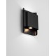 Sandy Black Aluminium LED 10Watt 220-240Volt 608Lm 3000K IP54 L:18 W:13 H:5,5 cm 
