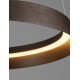 Triac Dimmable Brushed Coffee Metal & Acrylic LED 38 Watt 220-240Volt 2564Lm IP20 2700-4000K CCT Dip Switch D: 45 H: 150 cm 